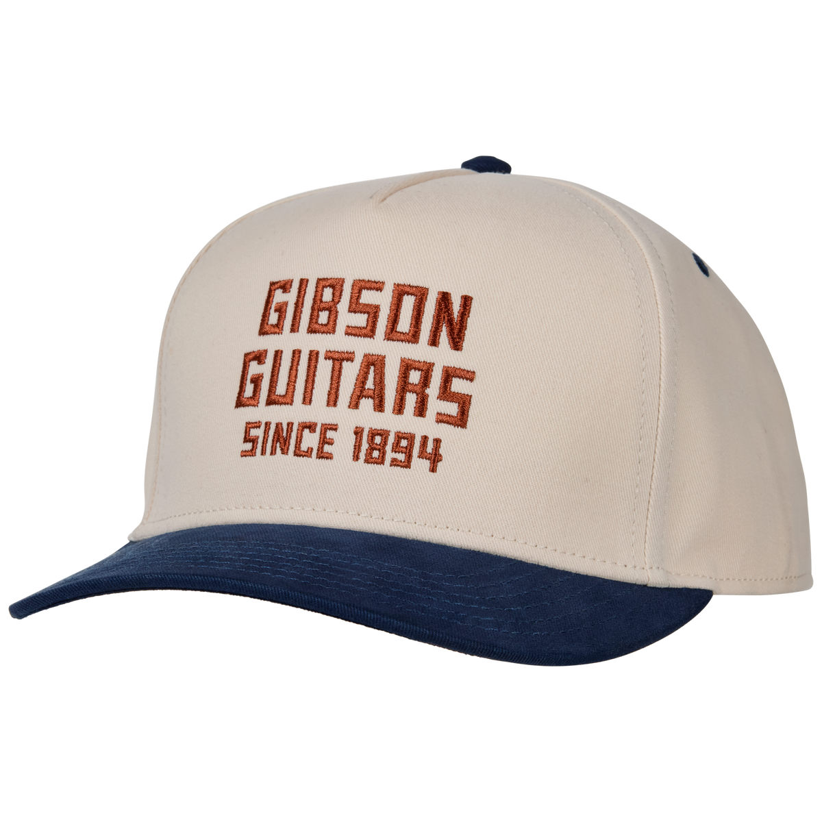 Gibson Since 1894 Structured Snapback, Cream, Exclusive Headwear Gibson