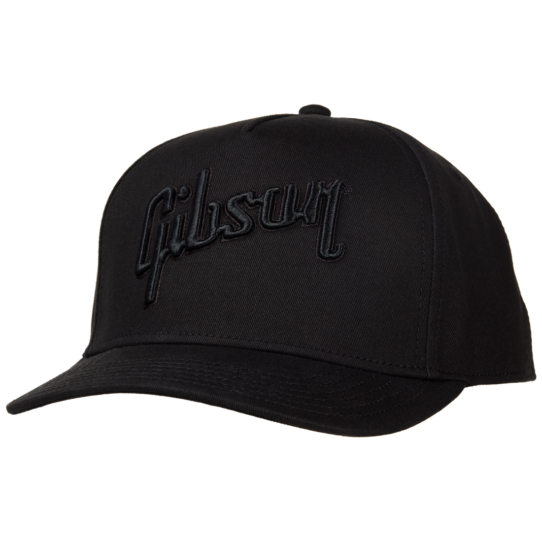 Gibson Tonal Structured Snapback, Black, Exclusive Headwear Gibson