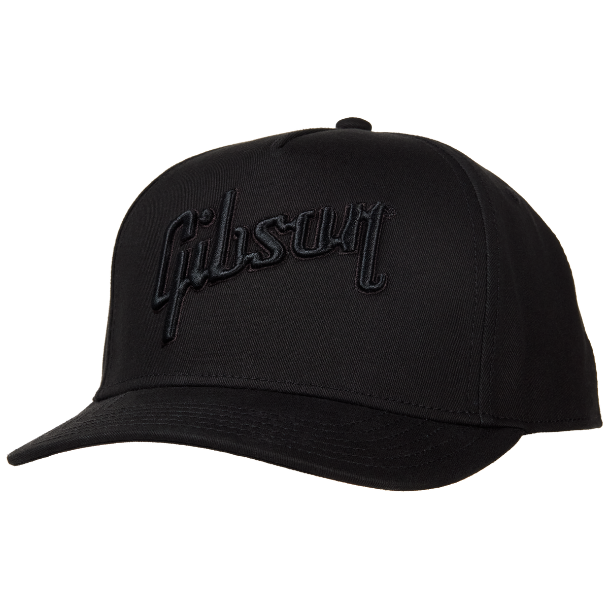 Gibson Tonal Structured Snapback, Black, Exclusive Headwear Gibson