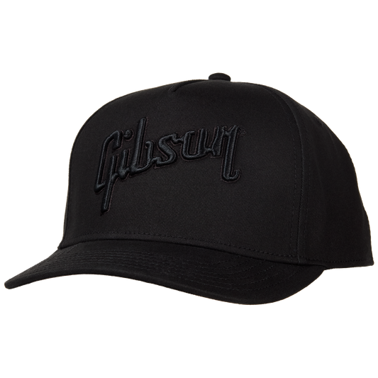 Gibson Tonal Structured Snapback, Black, Exclusive Headwear Gibson