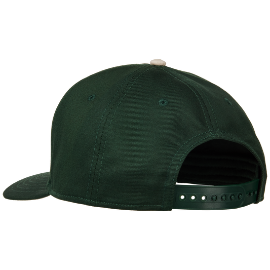 Gibson Script Structured Snapback, Green, Exclusive Headwear Gibson