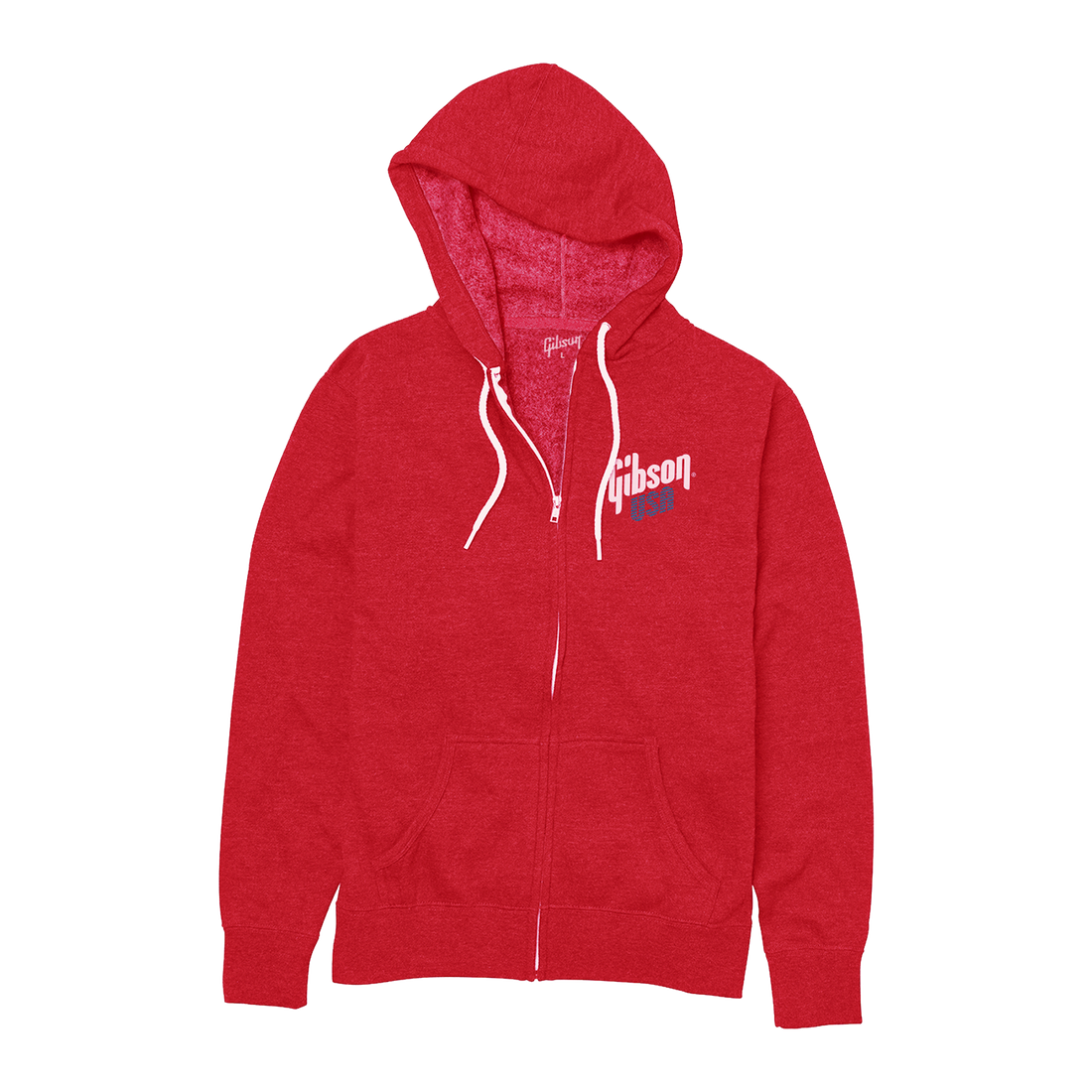 Gibson USA Fullzip Hoodie, Exclusive Sweatshirt Gibson Small Red