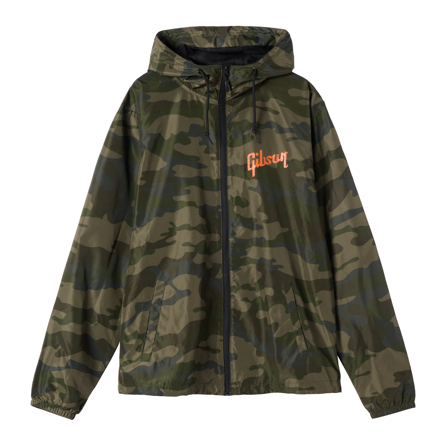 Gibson Camo Fullzip Windbreaker Outerwear Gibson Small Camouflage