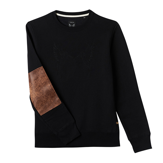 Billy Reid x Gibson Dover Crewneck Sweatshirt, Exclusive Sweatshirt Gibson Black XS