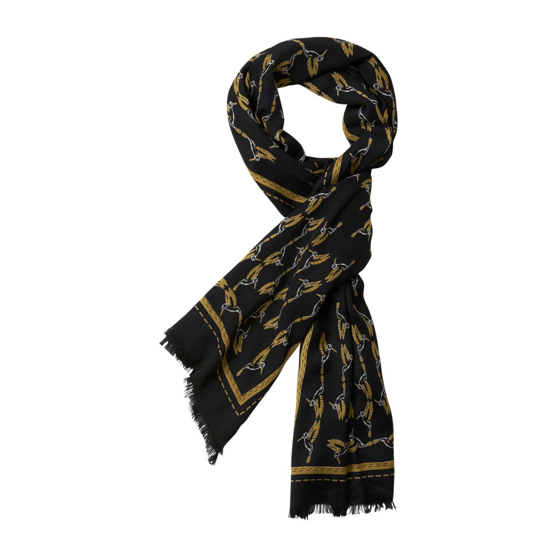 Billy Reid x Gibson Rocker Scarf, Black, Exclusive Scarf Gibson
