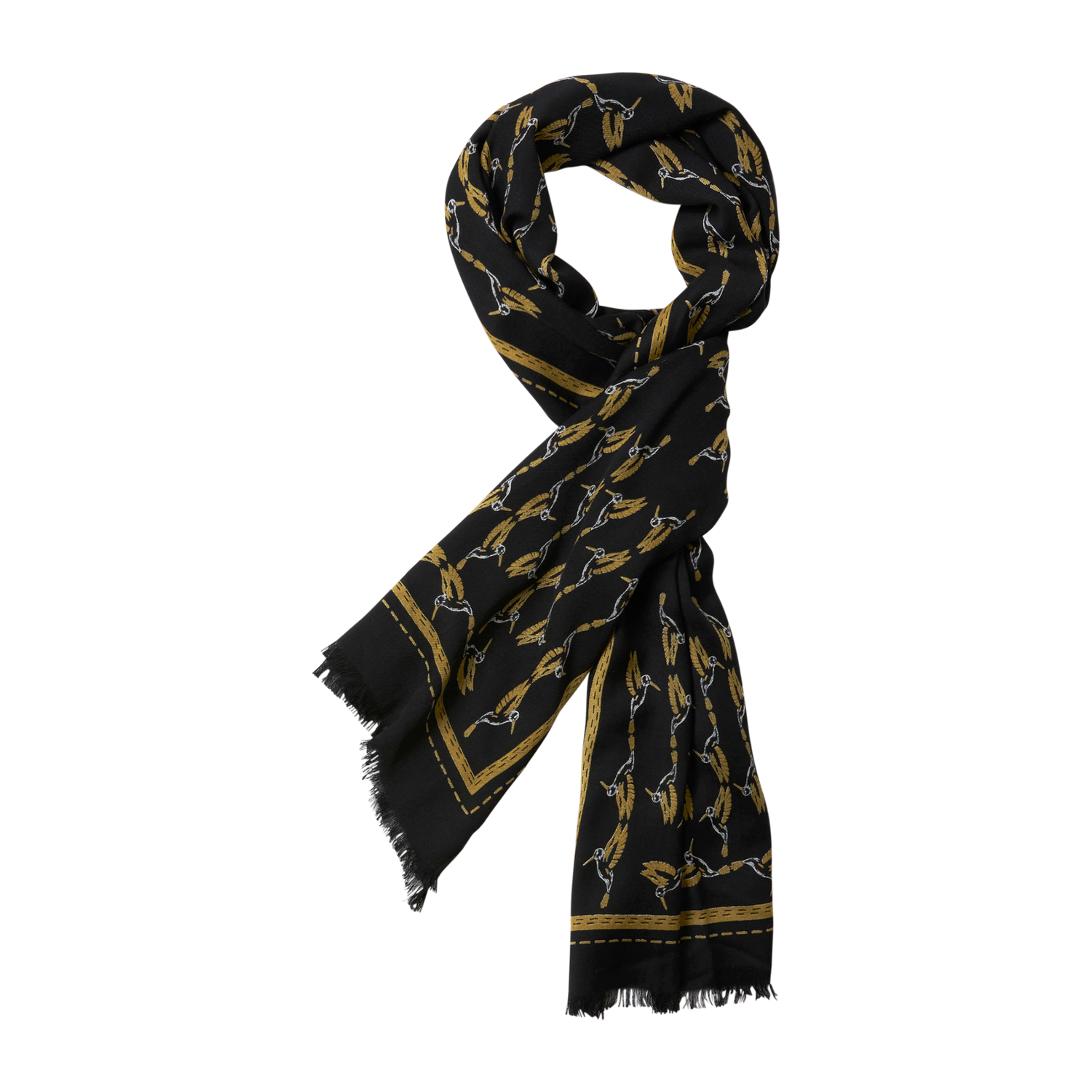 Billy Reid x Gibson Rocker Scarf, Black, Exclusive Scarf Gibson