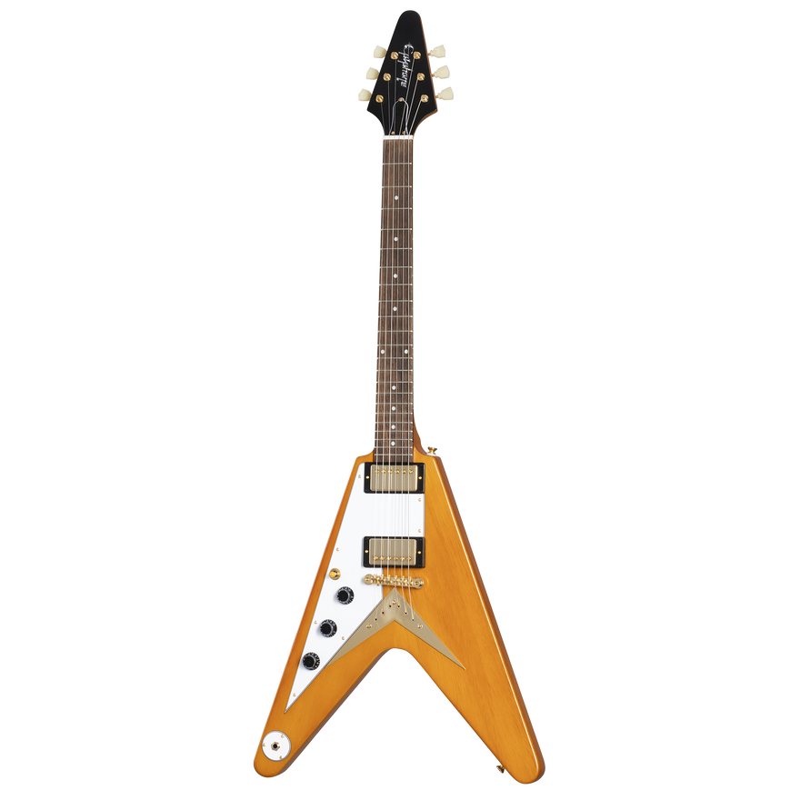 Epiphone IGC 1958 Korina Flying V, Left-Handed, Aged Natural Electric Guitar Epiphone