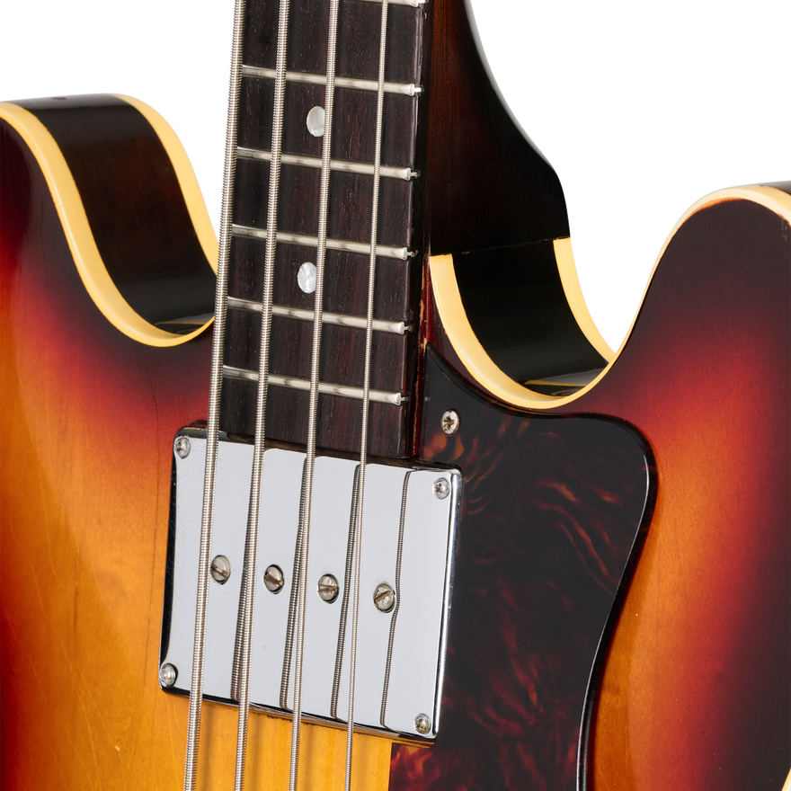 Gibson Certified Vintage 1967 Epiphone EB-232 Rivoli Bass, Royal Tan Electric Bass Gibson Certified Vintage