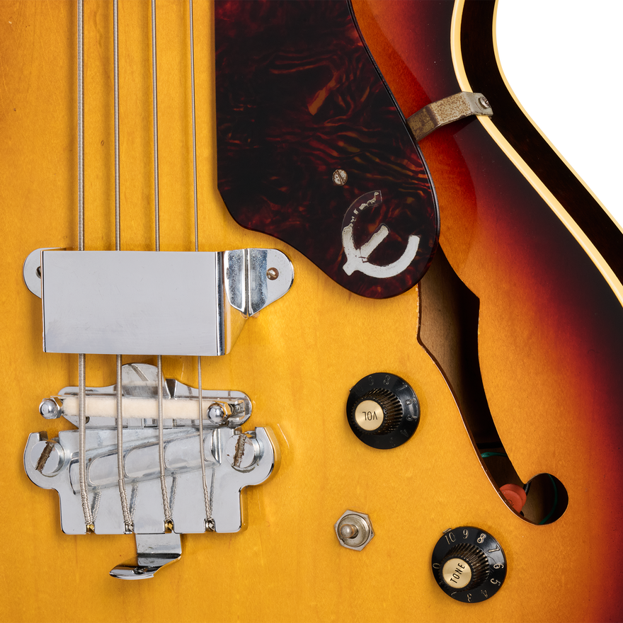Gibson Certified Vintage 1967 Epiphone EB-232 Rivoli Bass, Royal Tan Electric Bass Gibson Certified Vintage