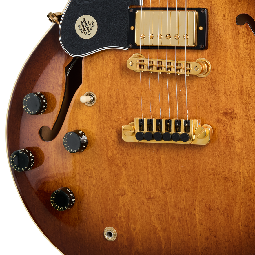Gibson Certified Vintage 1981 Gibson ES-347, Left-Handed, Tobacco Sunburst Electric Guitar Gibson Certified Vintage