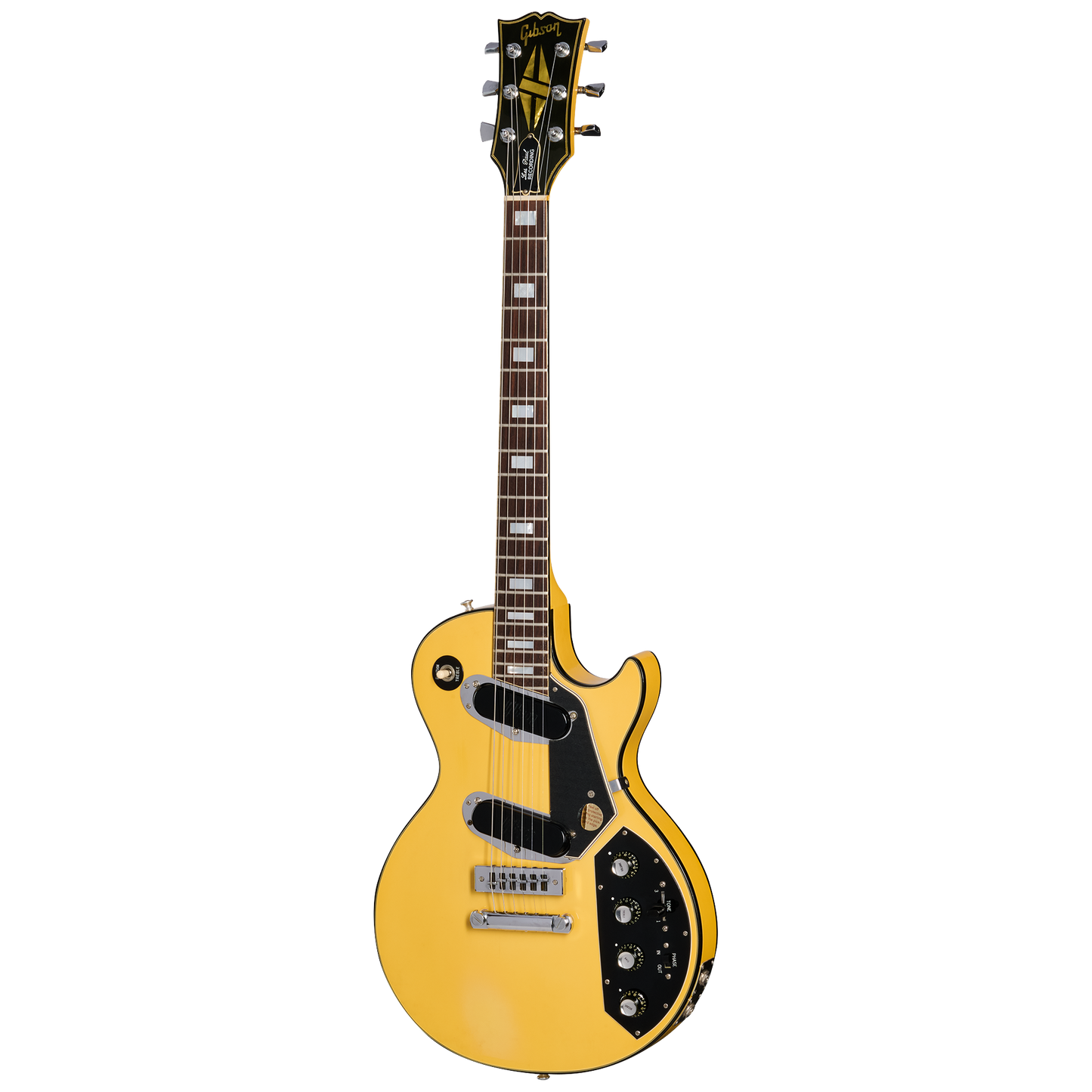Gibson Certified Vintage 1976 Gibson Les Paul Recording, Alpine White Electric Guitar Gibson Certified Vintage