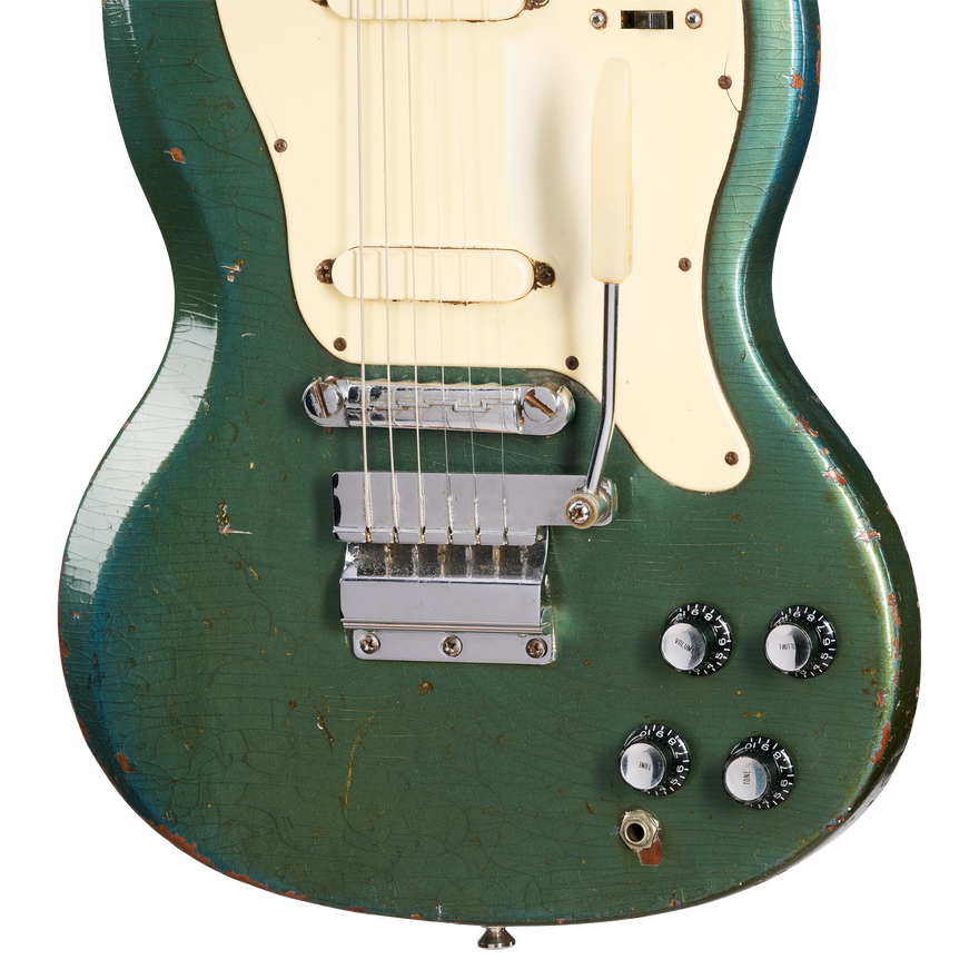 Gibson Certified Vintage 1967 Gibson Melody Maker D, Pelham Blue Electric Guitar Gibson Certified Vintage