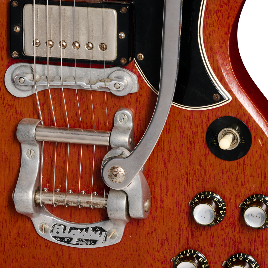 Gibson Certified Vintage 1964 Gibson SG Bigsby, Cherry Electric Guitar Gibson Certified Vintage
