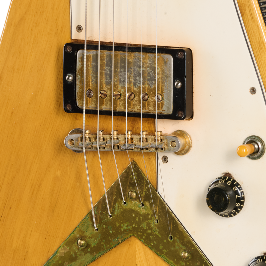 Gibson Certified Vintage 1959 Gibson Flying V, Natural Electric Guitar Gibson Certified Vintage