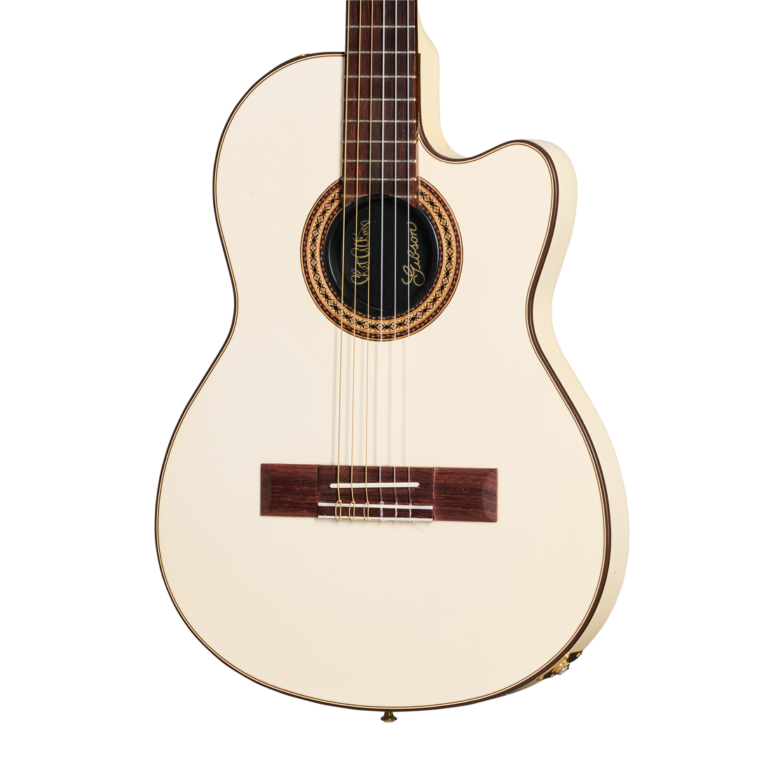 Gibson Certified Vintage 1987 Gibson Chet Atkins CE, Alpine White Acoustic Guitar Gibson Certified Vintage