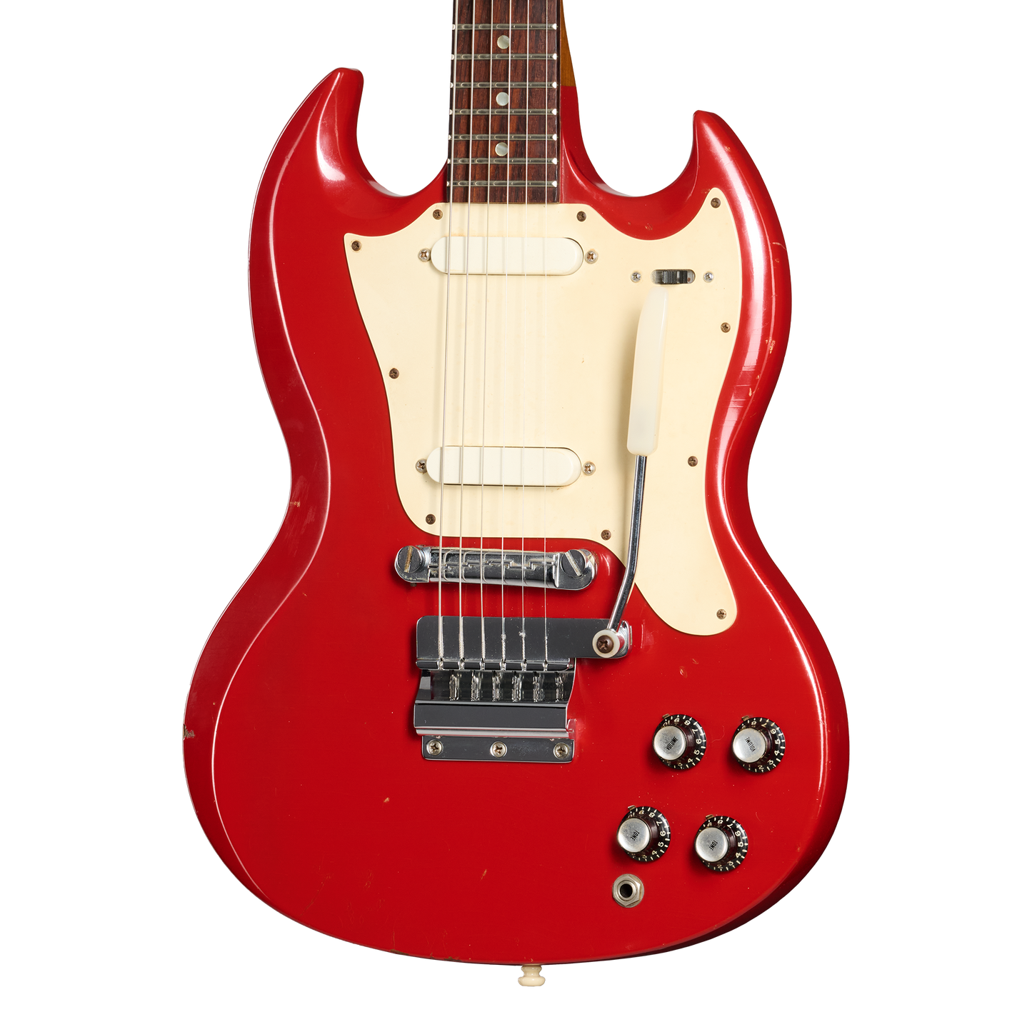 Gibson Certified Vintage 1967 Gibson Melody Maker D, Fire Engine Red Electric Guitar Gibson Certified Vintage