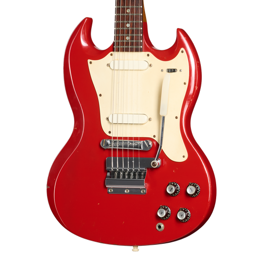 Gibson Certified Vintage 1967 Gibson Melody Maker D, Fire Engine Red Electric Guitar Gibson Certified Vintage
