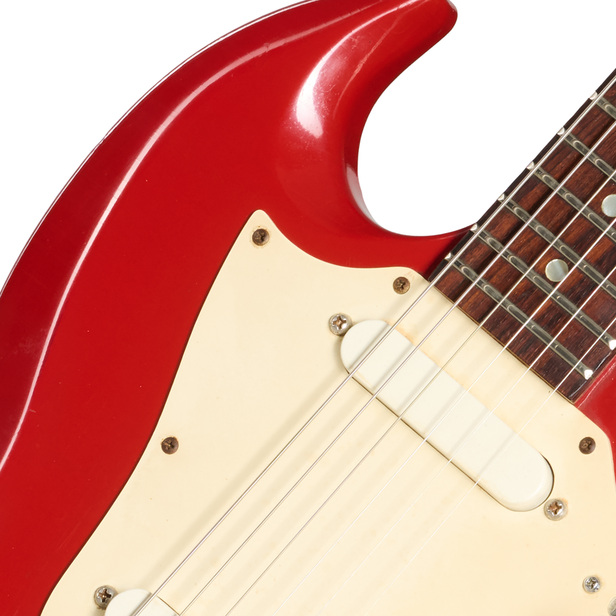 Gibson Certified Vintage 1967 Gibson Melody Maker D, Fire Engine Red Electric Guitar Gibson Certified Vintage