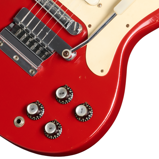 Gibson Certified Vintage 1967 Gibson Melody Maker D, Fire Engine Red Electric Guitar Gibson Certified Vintage