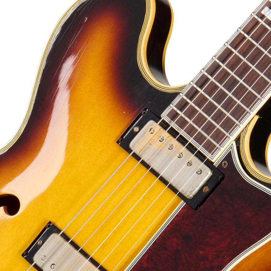 Gibson Certified Vintage 1967 Epiphone Sheraton, Sunburst Electric Guitar Gibson Certified Vintage