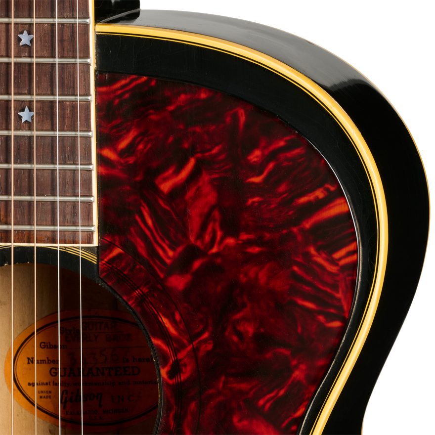 Gibson Certified Vintage 1965 Gibson Everly Brothers J-180, Ebony Acoustic Guitar Gibson Certified Vintage