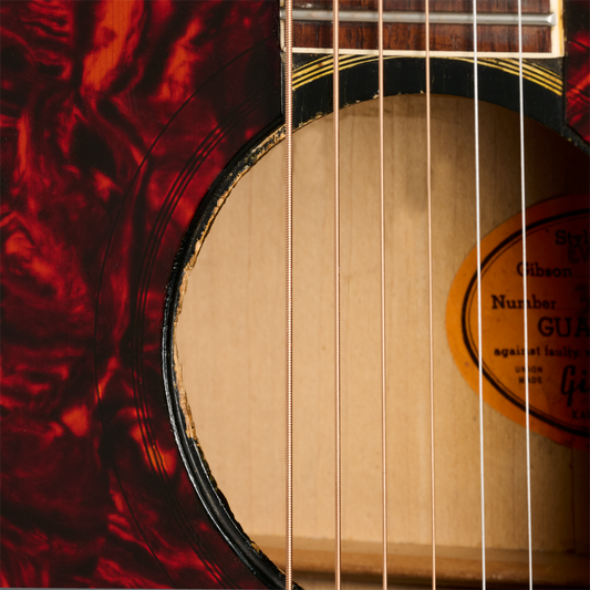 Gibson Certified Vintage 1965 Gibson Everly Brothers J-180, Ebony Acoustic Guitar Gibson Certified Vintage