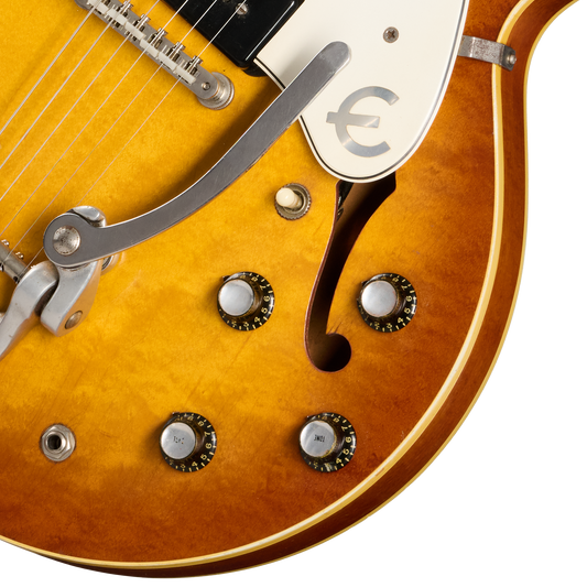 Gibson Certified Vintage 1963 Epiphone Casino E-230TD, Royal Tan Electric Guitar Gibson Certified Vintage