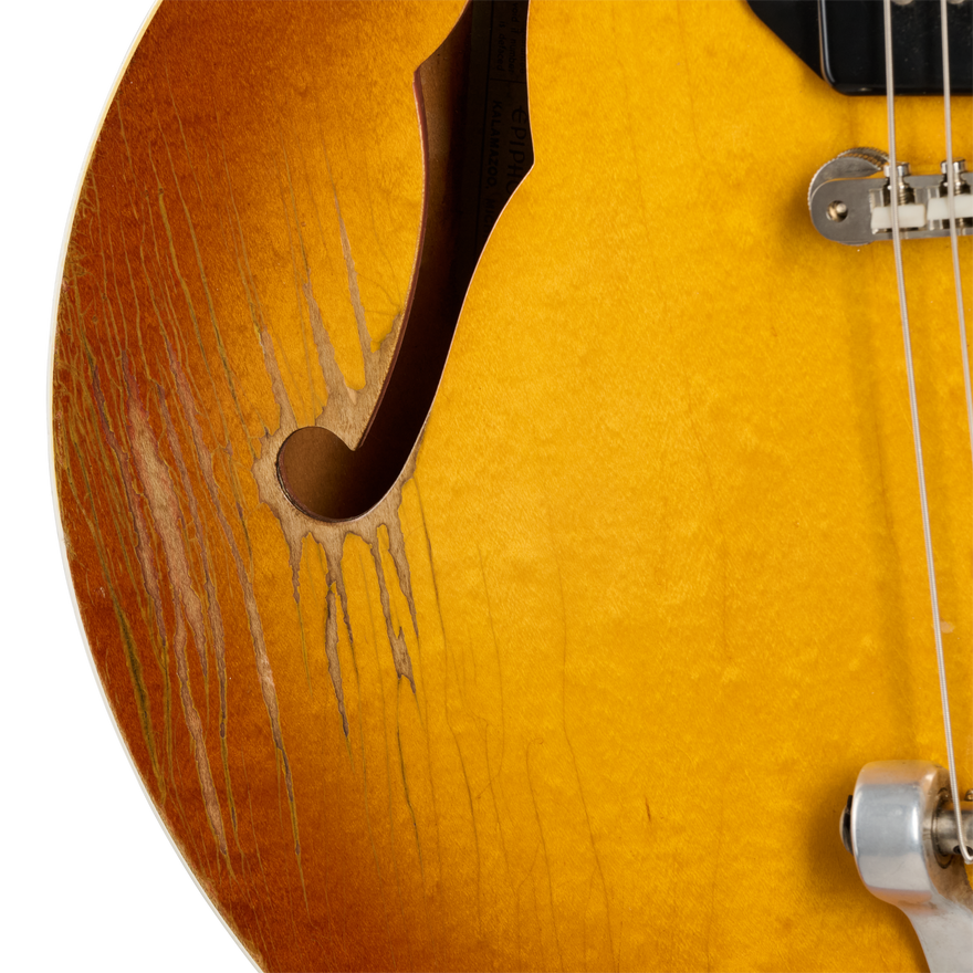 Gibson Certified Vintage 1963 Epiphone Casino E-230TD, Royal Tan Electric Guitar Gibson Certified Vintage