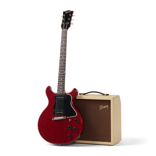 Gibson Certified Vintage 1960 Gibson SG Doublecut Special, Cherry, with Gibson GA-5 Skylark Amplifier Electric Guitar Gibson Certified Vintage