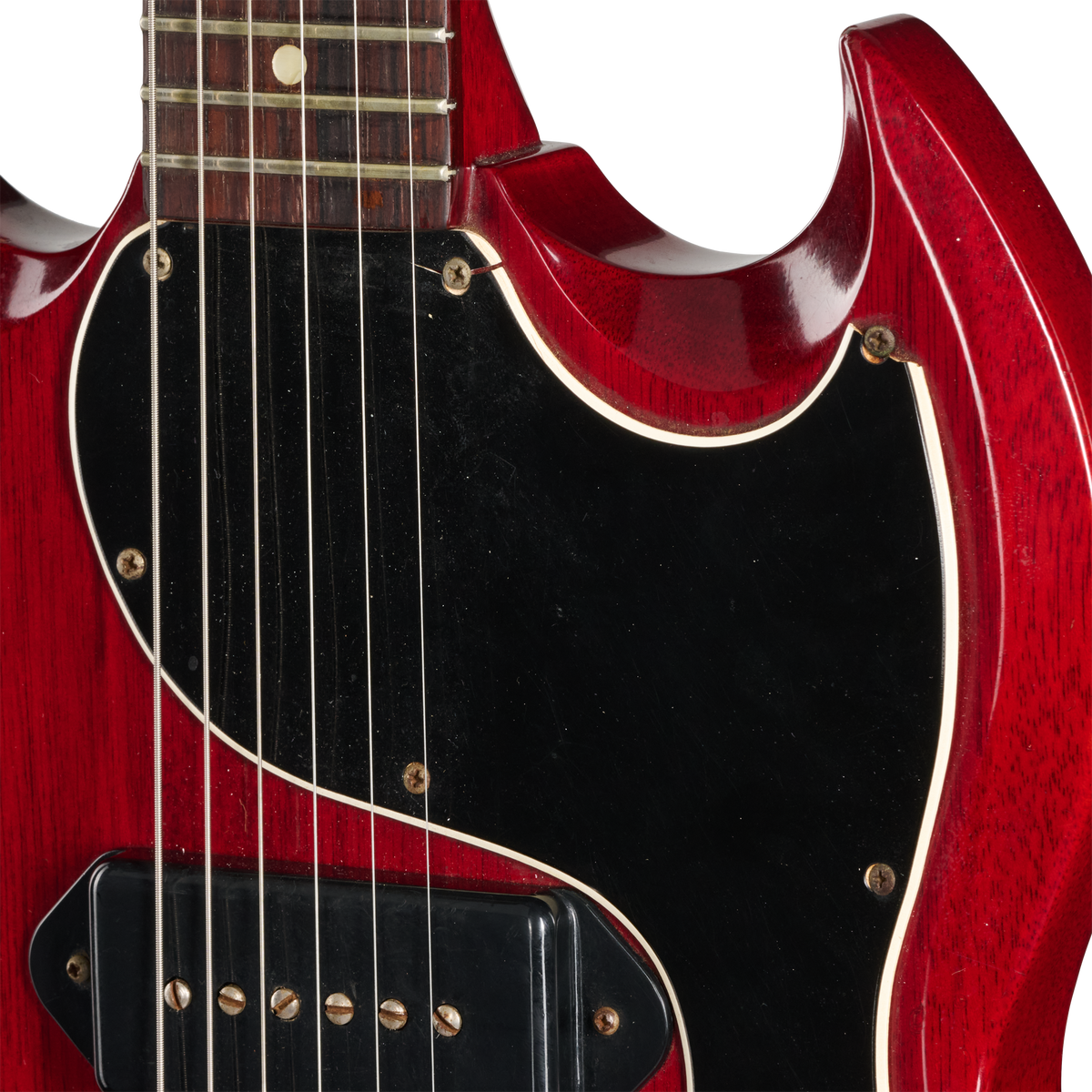 Gibson Certified Vintage 1962 Gibson Les Paul SG Junior, Cherry Electric Guitar Gibson Certified Vintage