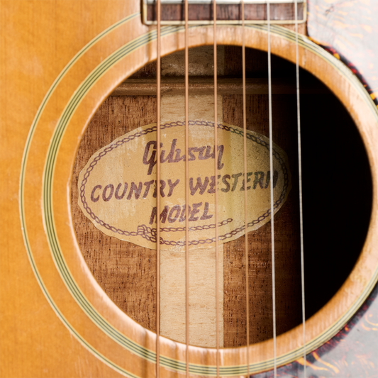 Gibson Certified Vintage 1968 Gibson Country Western, Natural Acoustic Guitar Gibson Certified Vintage