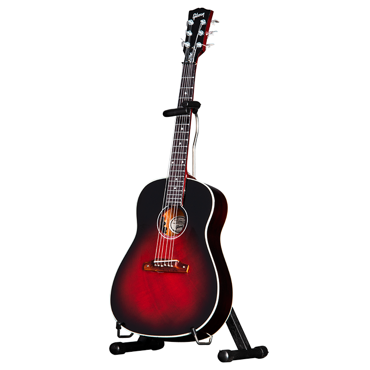 Gibson AXE HEAVEN® J-45 Slash Vermillion Burst 1.4 Scale Mini Guitar Model Mini Guitar Gibson