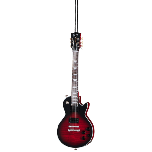 Gibson AXE HEAVEN® 6" Les Paul Standard Slash Vermillion Burst Mini Guitar Ornament, Exclusive Ornament Gibson
