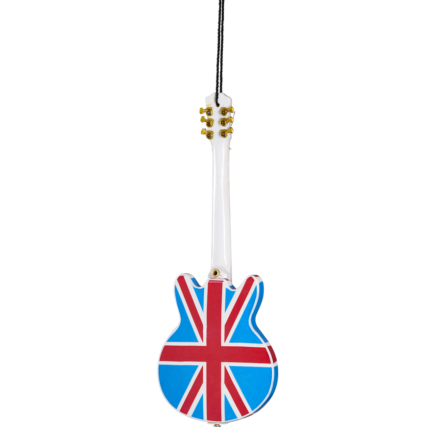 Gibson AXE HEAVEN® 6” Epiphone Union Jack Sheraton Mini Guitar Ornament, Exclusive Ornament Gibson