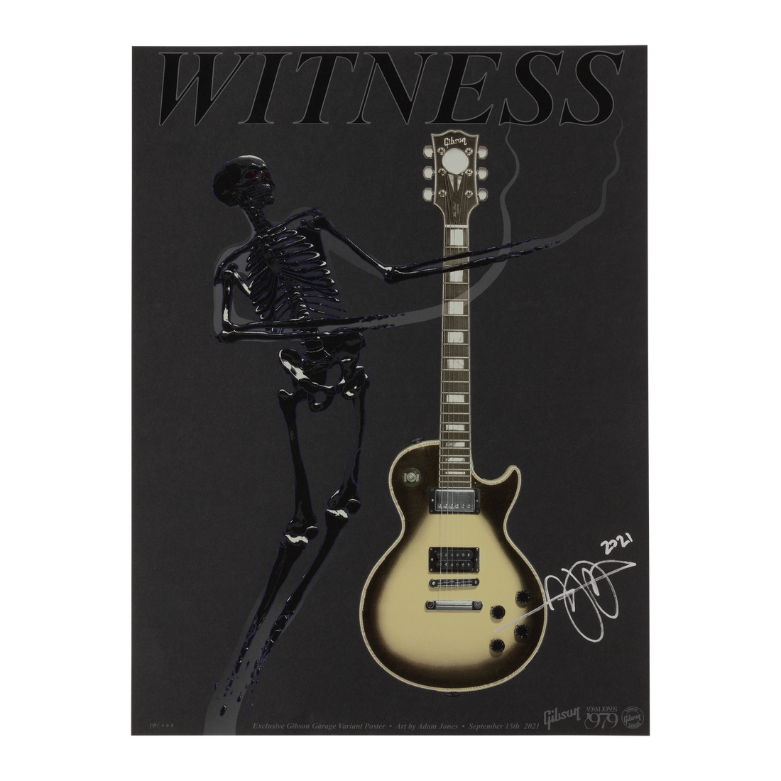 Gibson Limited Edition Adam Jones Poster, Signed Poster Gibson