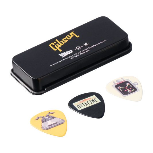 Gibson Back to the Future Time Machine Pick Tin