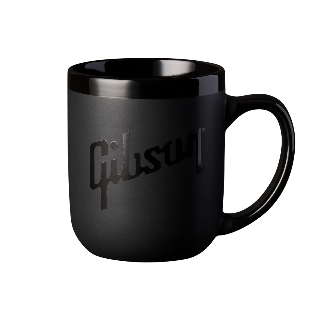Gibson Coffee Mug, Black on Black, 16 oz., Exclusive Coffee Mug Gibson