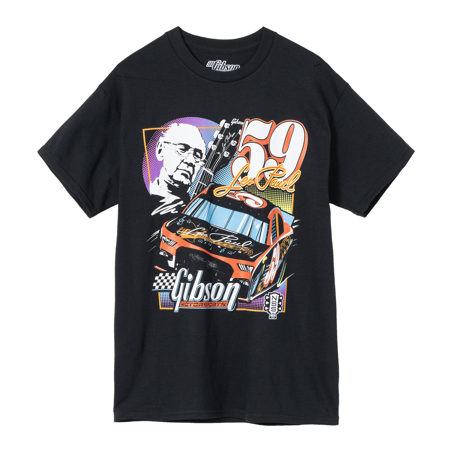 Gibson Les Paul #59 Driver Tee Shirts & Tops Gibson Black Small