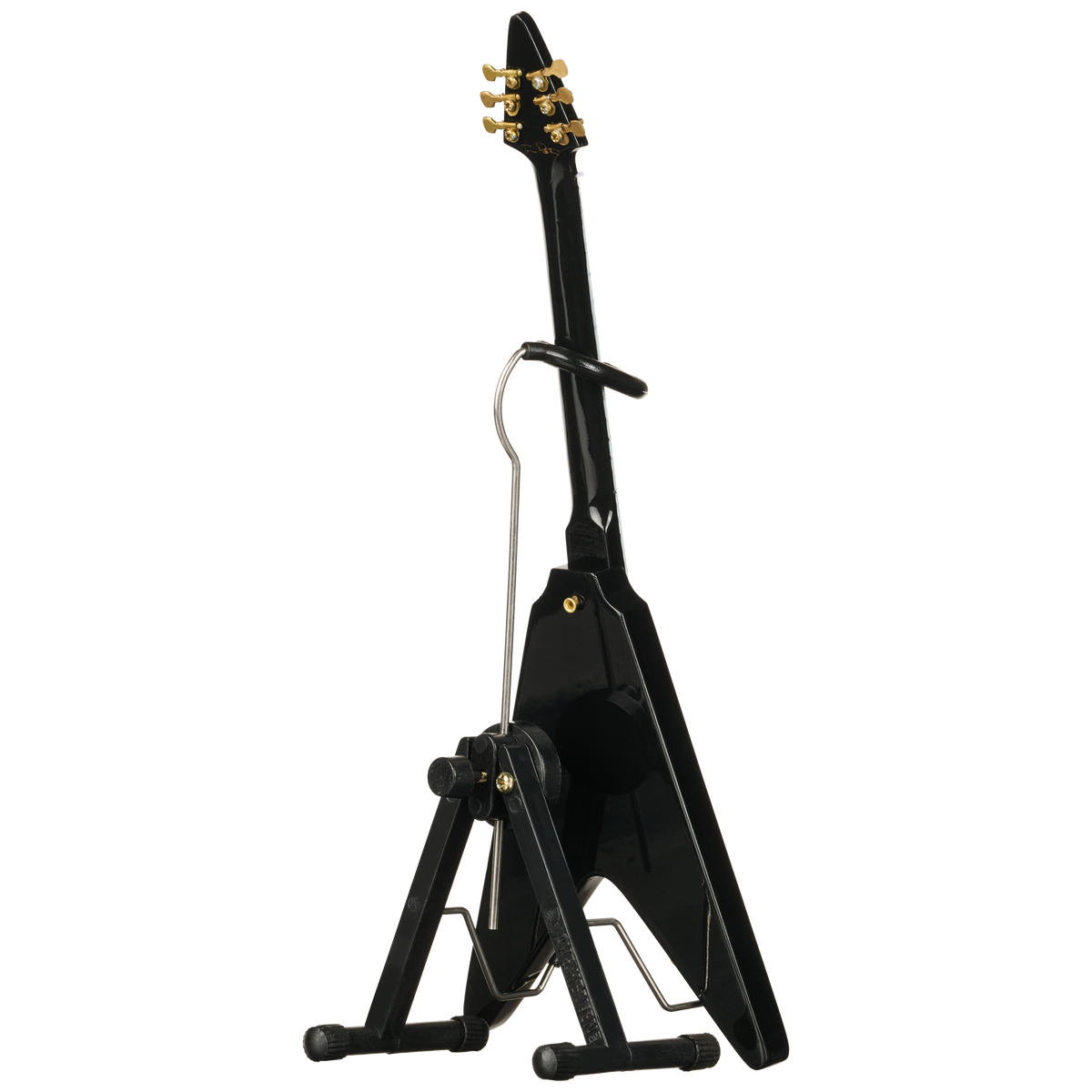 Gibson AXE HEAVEN® Tom Petty™ Flying V Mini Guitar, Graphite Metallic, Exclusive Mini Guitar Gibson