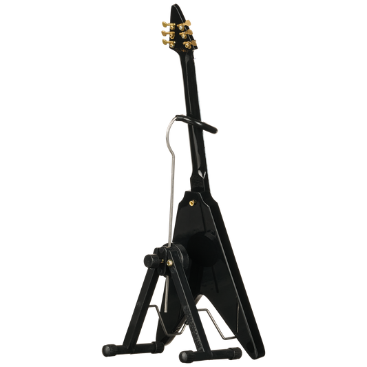 Gibson AXE HEAVEN® Tom Petty™ Flying V Mini Guitar, Graphite Metallic, Exclusive Mini Guitar Gibson