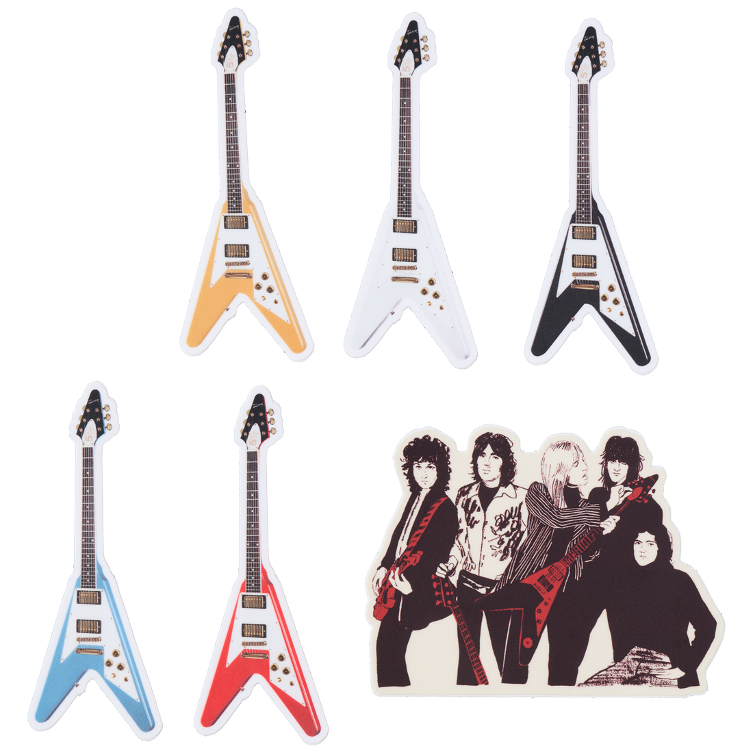 Gibson Tom Petty & the Heartbreakers Sticker Set, Exclusive Sticker Gibson