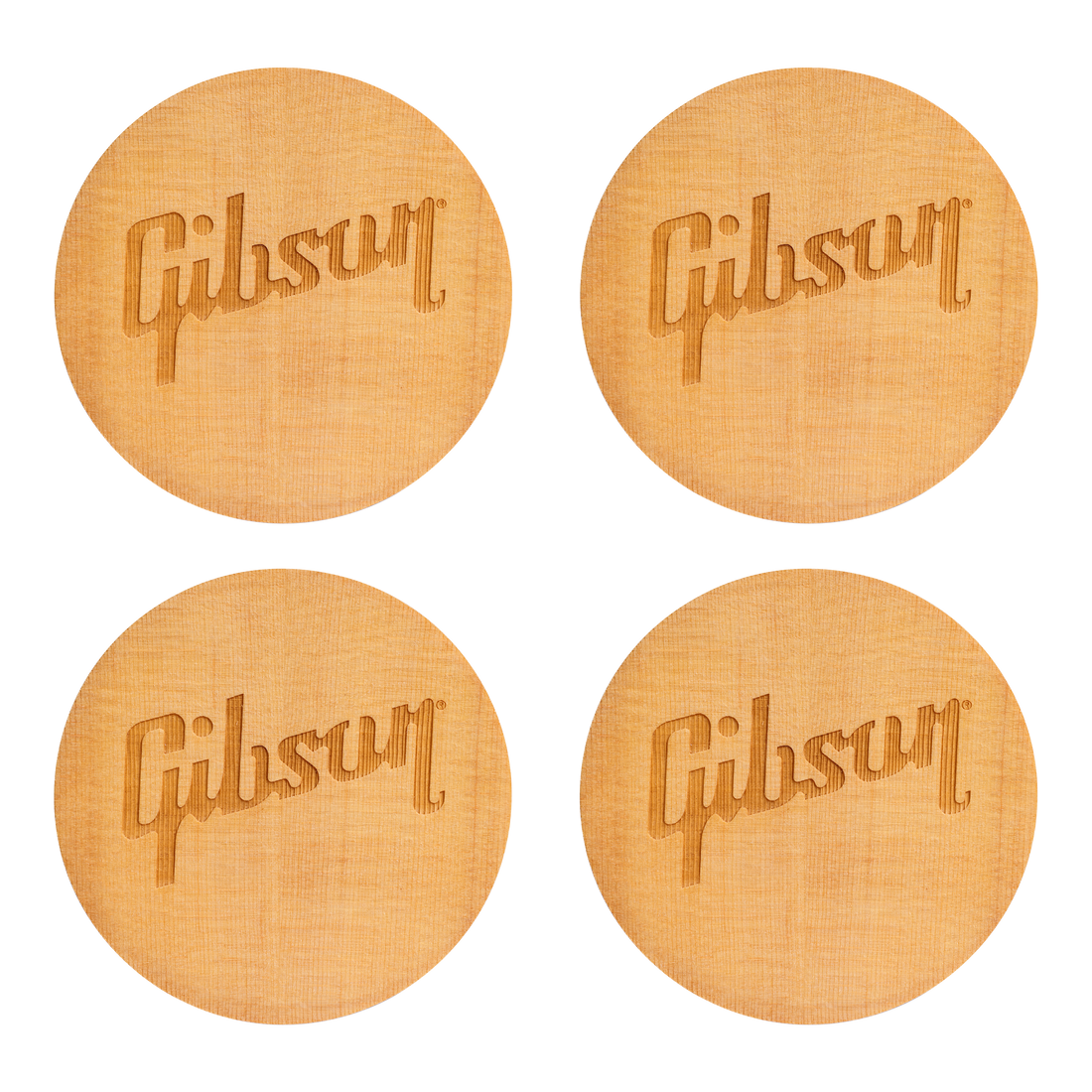 Gibson Sitka Spruce Soundhole Coaster Set, Exclusive Coaster Set Gibson