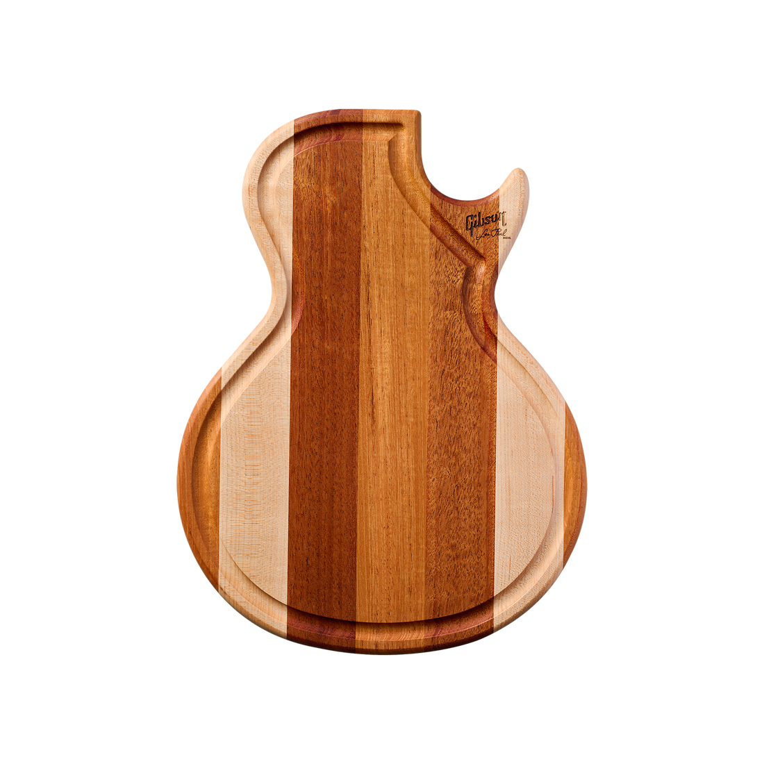 Gibson Multi-Wood Les Paul Cutting Board, Face Grain, Exclusive Cutting Board Gibson