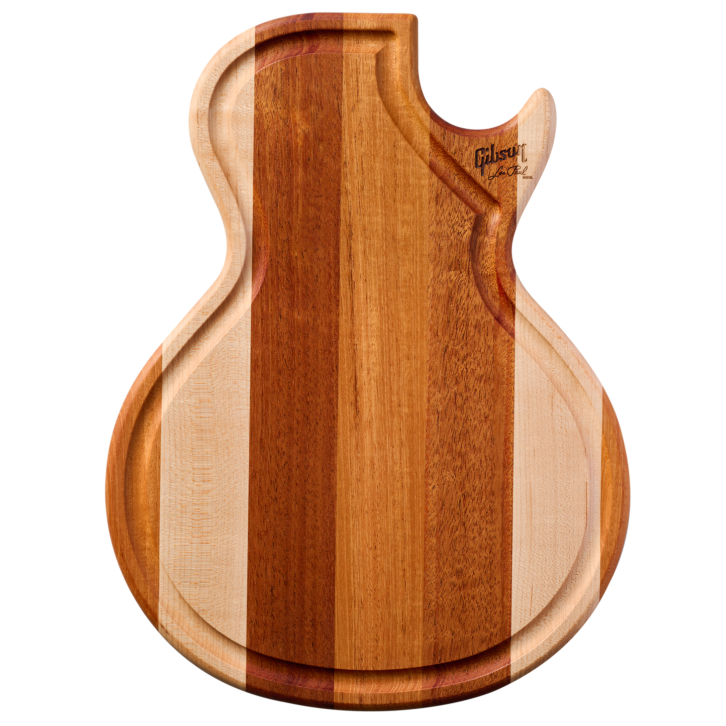 Gibson Multi-Wood Les Paul Cutting Board, Face Grain, Exclusive Cutting Board Gibson