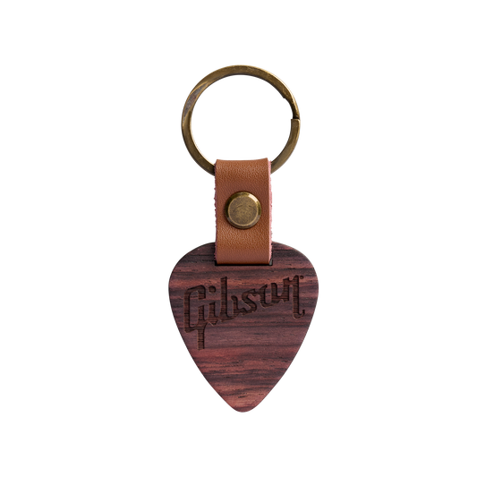 Gibson Rosewood Fretboard Keychain, Guitar Pick, Exclusive Keychain Gibson