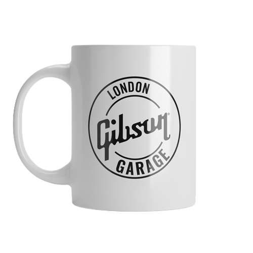 Gibson Garage London Coffee Mug, White, 10 oz. Coffee Mug Gibson
