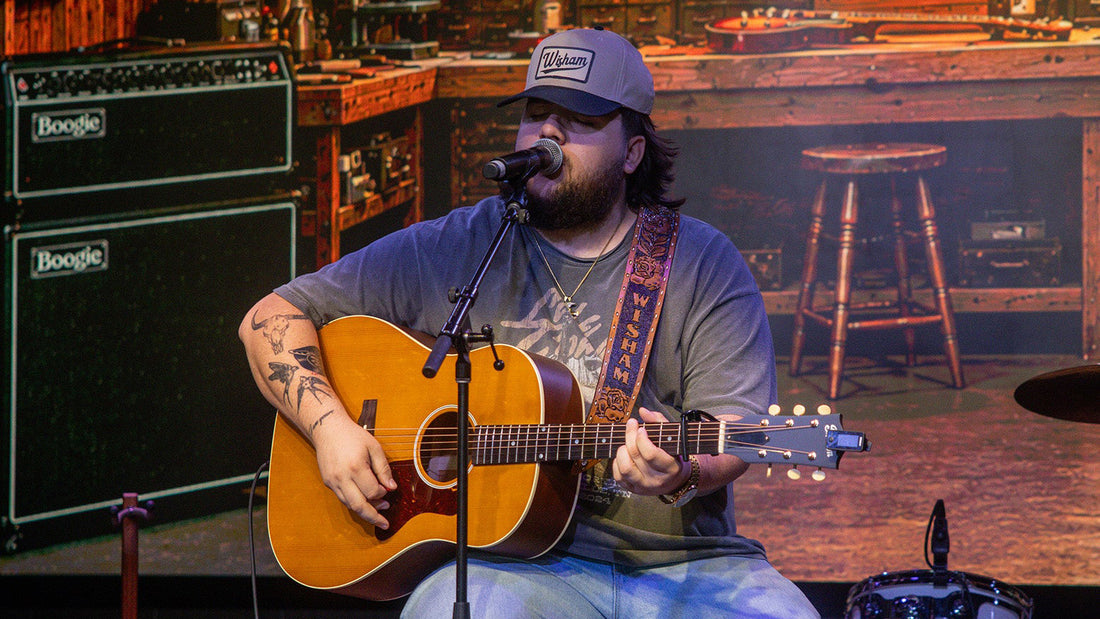 Brandon Wisham with the J-45 Century 12-Fret