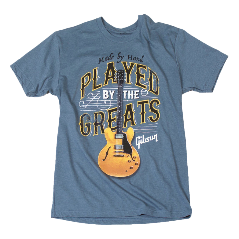 Gibson Played By The Greats Tee Shirts & Tops Gibson Indigo Small