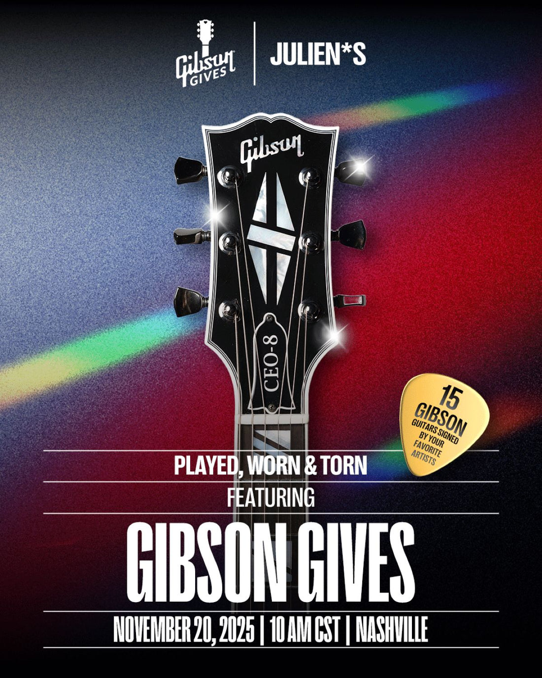 Played, Worn & Torn featuring Gibson Gives