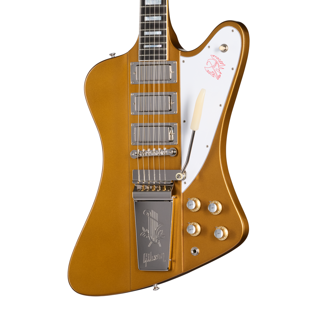 Gibson Custom LE 1963 Firebird VII Reissue, Gloss, Double Gold Electric Guitar Gibson Custom